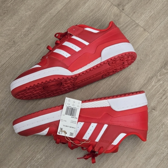 NWT Adidas Originals Men\'s Forum Low Basketball Sneaker Red Cloud White Size 12 main image 7